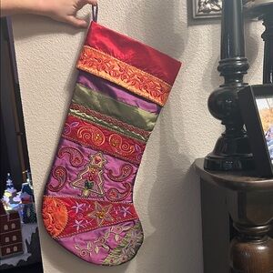Rare Disney Park Exclusive Bohemian Holiday Stocking
